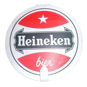 Vintage Heineken Bier Circular Postcard Fold Out Coaster Mailer Holland Brewery